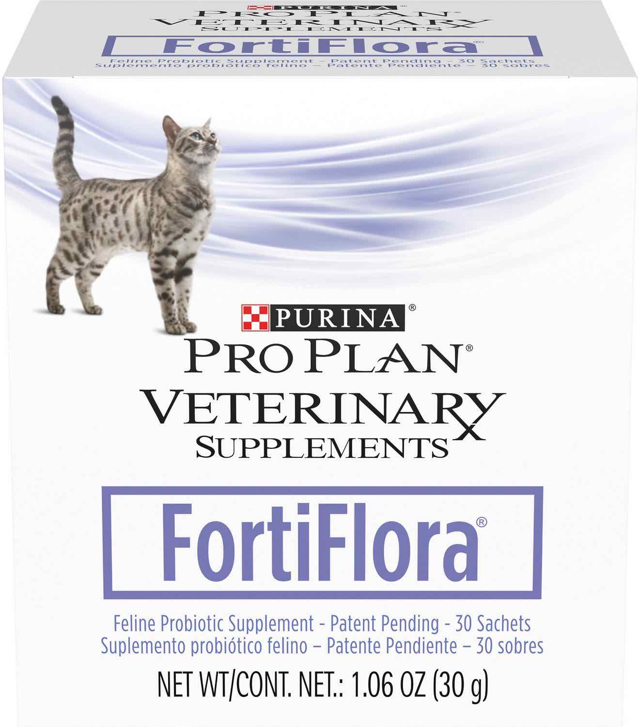 Purina Pro Plan Veterinary Supplements FortiFlora Powder for Cats box of 30 sachets 1