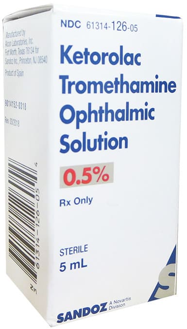 Ketorolac Tromethamine Ophthalmic Solution