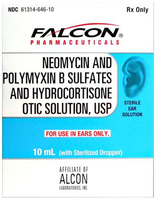 Neomycin y Polymyxin B Sulfates y Hydrocortisone Solución Ótica
