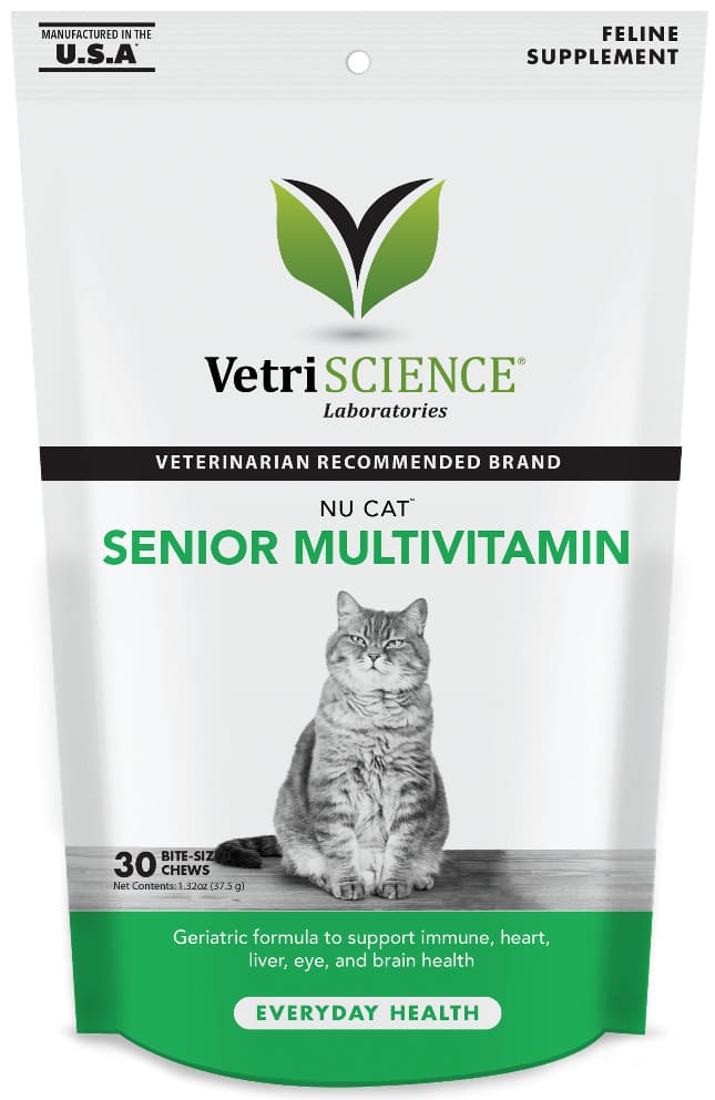 VetriScience Nu Cat Senior Multivitamin Bite-Sized Chews